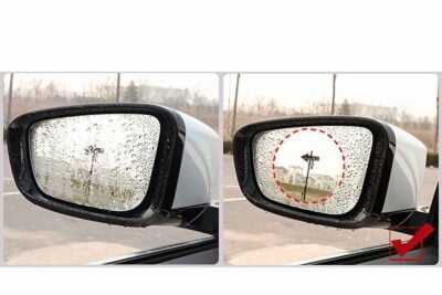Rear Mirror + Side Windows Anti-fog Sticker Set