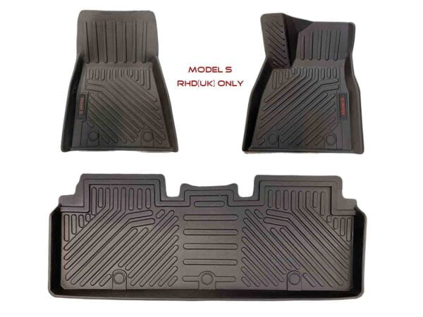 Model S_All Weather Floor Mats (TPO Rubber) - Right Hand Drive