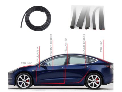 Model S_Rubber Seal Strips Set (4 doors+Frunk+Trunk)