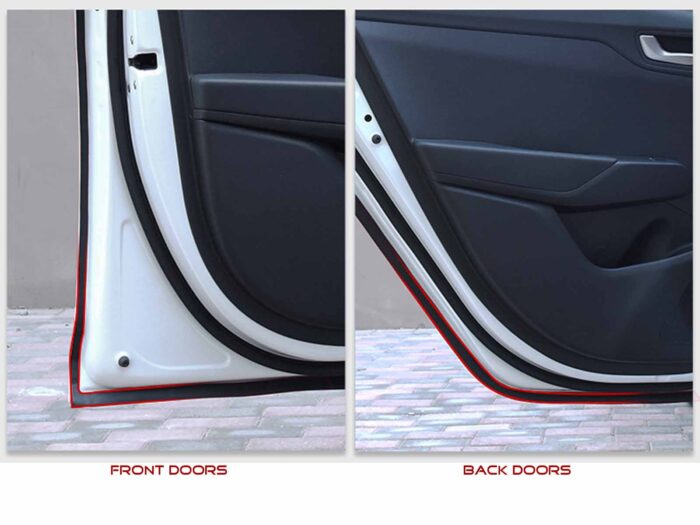Model S_Rubber Seal Strips Set (4 doors+Frunk+Trunk)