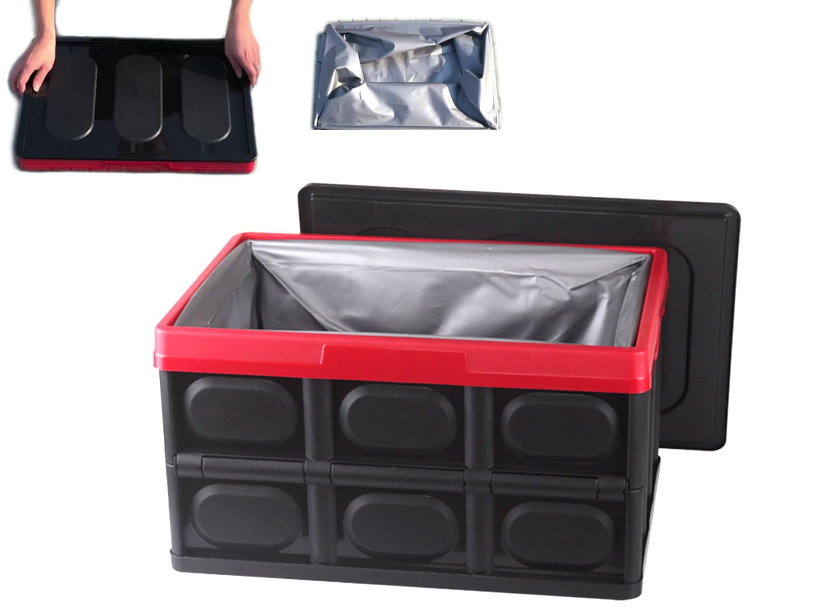 Foldable & Portable Storage Box incl. Waterproof Liner (55 Liters)