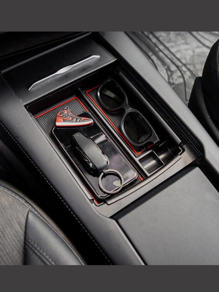Tesla Model S and Model X: Middle Console Organizer + Wireless Charging Pad - Image 4