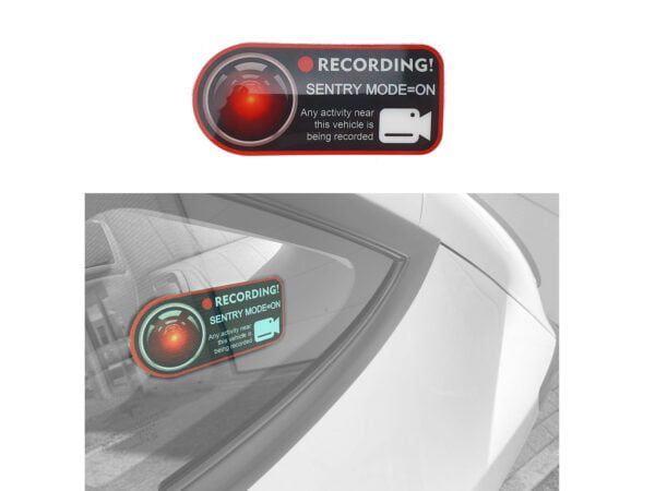 All Tesla Models_Sentry Mode Warning Sticker