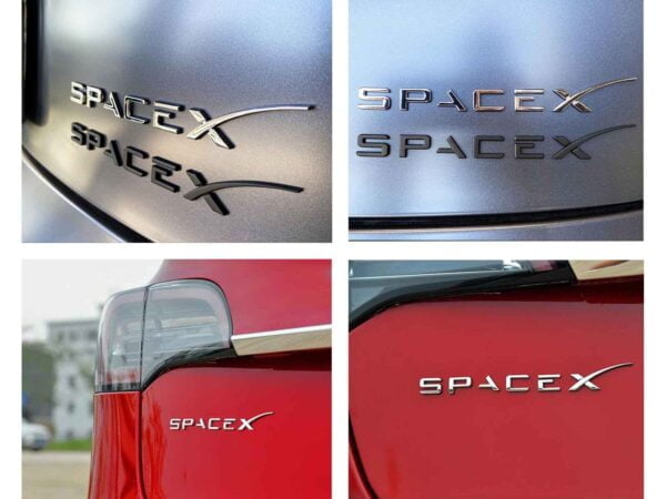 All Tesla Models_SpaceX Logo Decals
