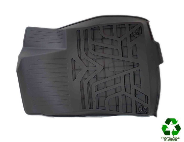 Tesla Model 3: All-Weather Interior Floor Mats (Premium Recyclable Rubber) - Left Hand Drive - Image 9