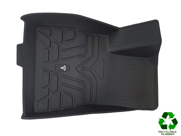 Tesla Model 3: All-Weather Interior Floor Mats (Premium Recyclable Rubber) - Left Hand Drive - Image 10