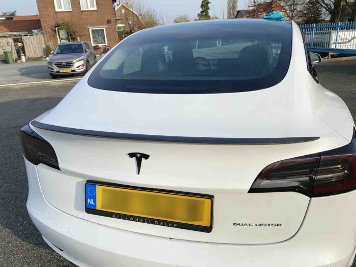 Model 3_Performance Tail Spoiler (Real Carbon-fiber)