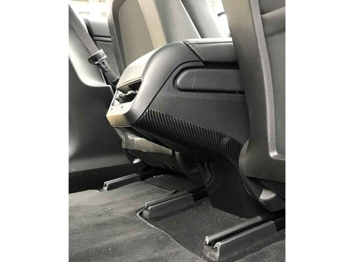 Tesla Model 3: Rear Seat Airco Protection Stand Trim (ABS + Coating) - Image 3