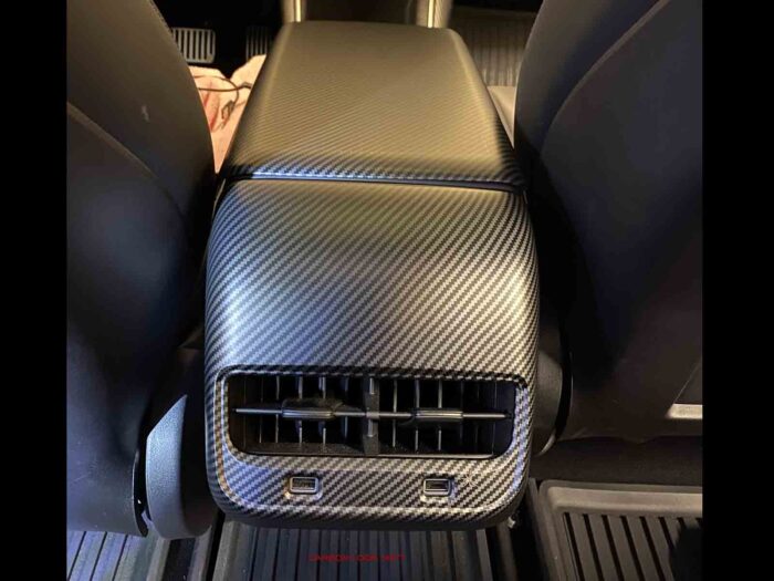 Tesla Model 3 and Model Y: Rear Seat AirCo Outlet Trim (ABS + Coating) - Image 10