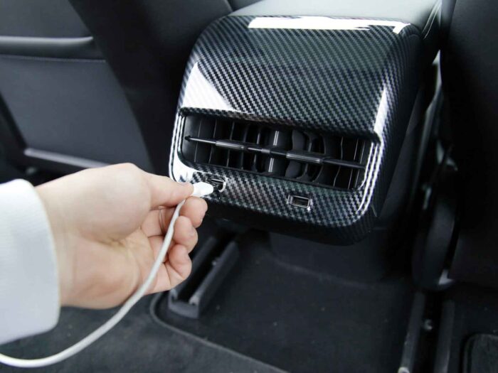 Tesla Model 3 and Model Y: Rear Seat AirCo Outlet Trim (ABS + Coating) - Image 6