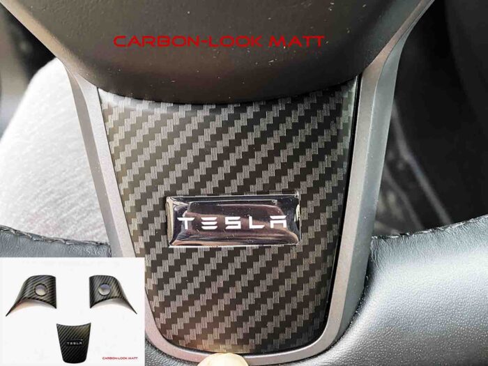 Model 3&Y_Steering Wheel Decal Trim Set (3 pcs)