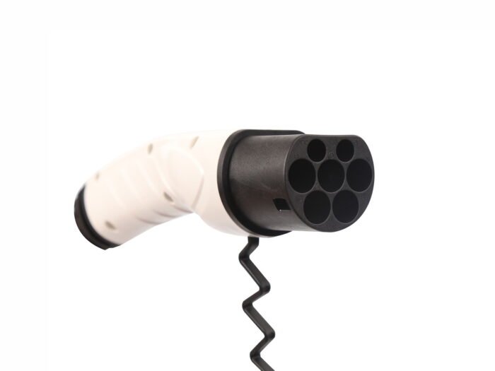 Type 2 to Type 1 EV charging cable_16A_Single phase_Type 2 male plug to charging station to Type 1 male plug to car_5m_Fisher