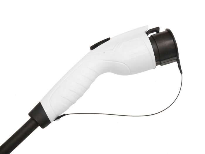 Type 2 to Type 1 EV charging cable_16A_Single phase_Type 2 male plug to charging station to Type 1 male plug to car_5m_Fisher