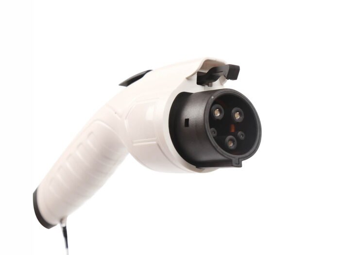 Type 2 to Type 1 EV charging cable_16A_Single phase_Type 2 male plug to charging station to Type 1 male plug to car_5m_Fisher