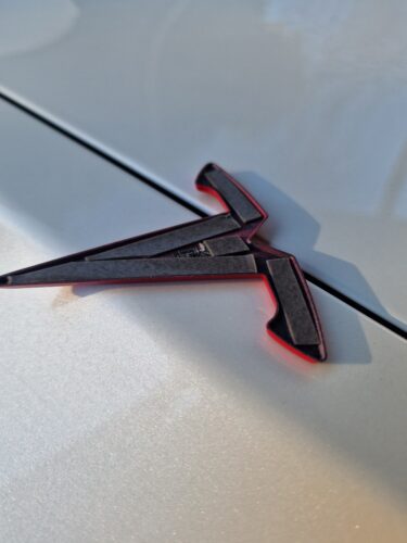 Tesla Model 3: Logo Upgrade Emblem Decals (3 pcs, ABS shell) photo review