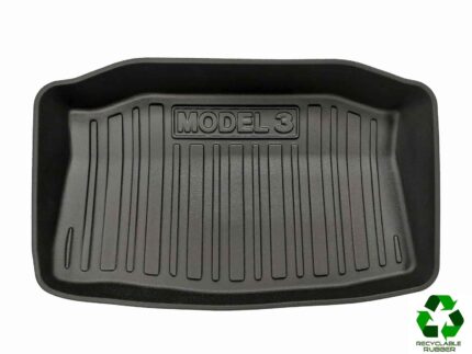 Tesla Model 3: Trunk Lower Compartment Mat (Recyclable Rubber)