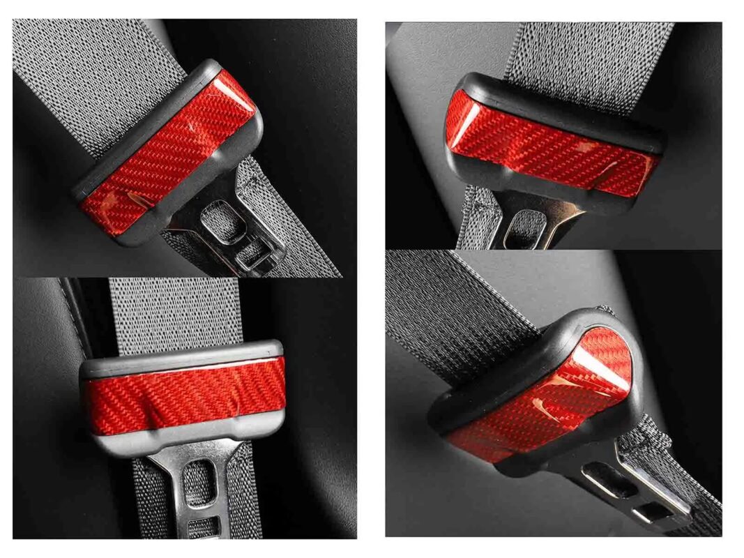 Tesla Model 3 and Model Y: Seat Belt Decorative Patch - product gallery image 1