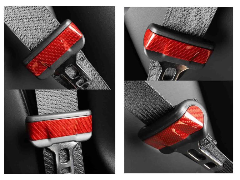Tesla Model 3 and Model Y: Seat Belt Decorative Patch - product gallery image 1