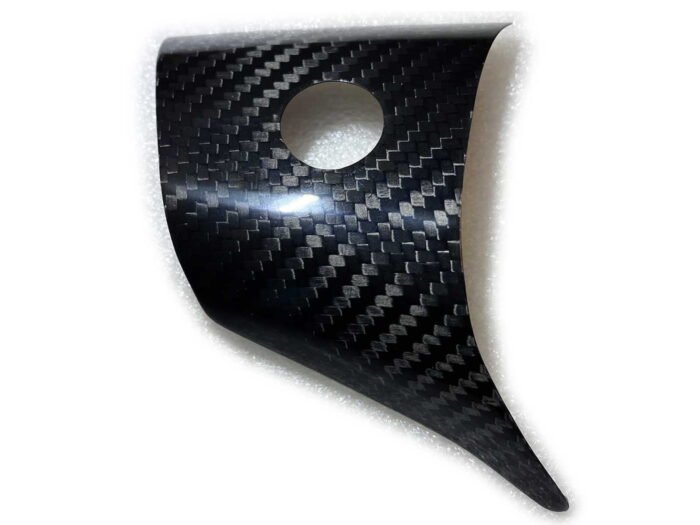 Tesla Model 3 and Model Y: Steering Wheel Trim Set (Genuine Carbon Fiber Collection) - Image 4