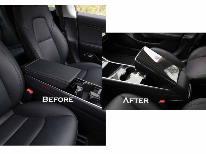 Model 3&Y_Armrest Cover (ABS+Coating)