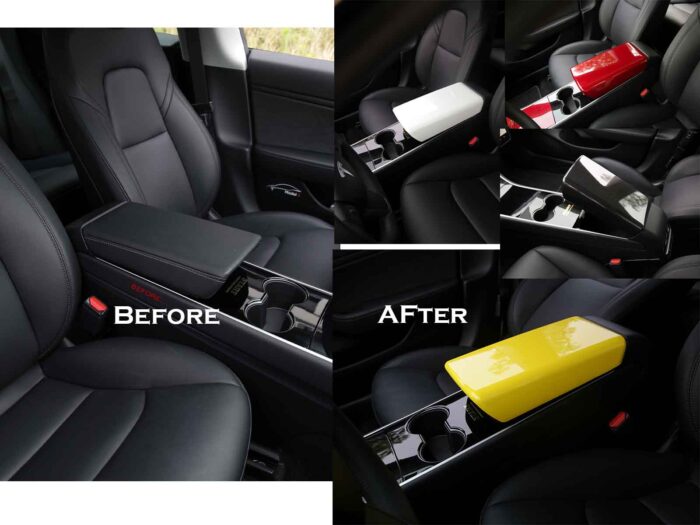 Model 3&Y_Armrest Cover (ABS+Coating)