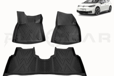 VW ID 3_Premium Rubber 3D All Weather Interior Floor Mats,Left-hand-drive