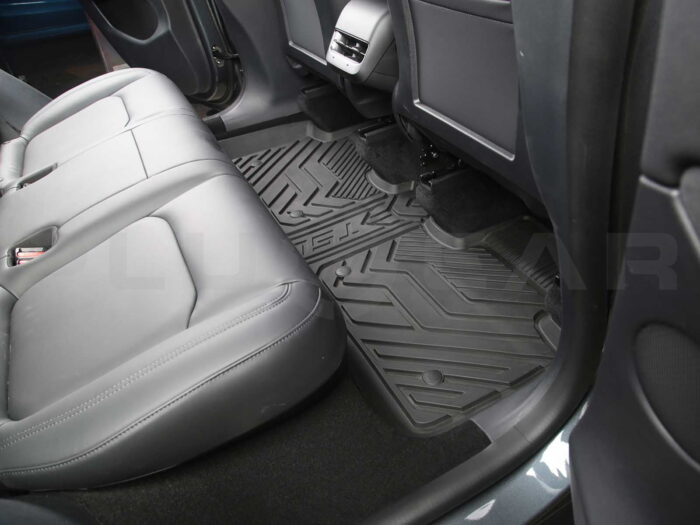 Tesla Model Y_All-weather Interior Floor Mat Set (3 pcs, Premium Recyclable Rubber)