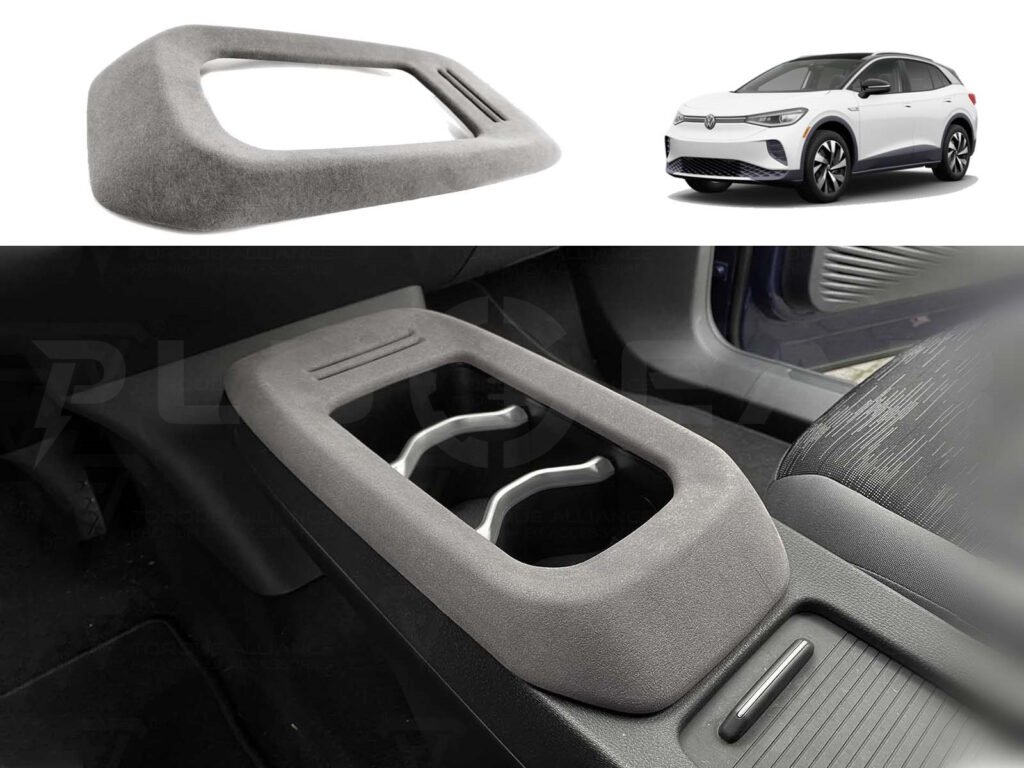 vd45-280-V W ID 4 ID5_ALCANTARA Center Console Cover, Middle Console Decal Trim
