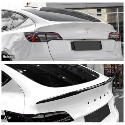 ty234_Tesla Model Y_Sportive Tail Spoiler (Genuine Carbon Fiber)