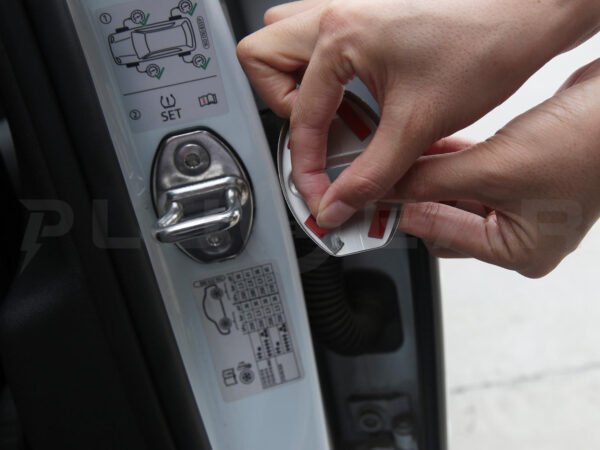 VW ID.3: Door Lock Latch Cap Set (Aluminum, 4 pcs)