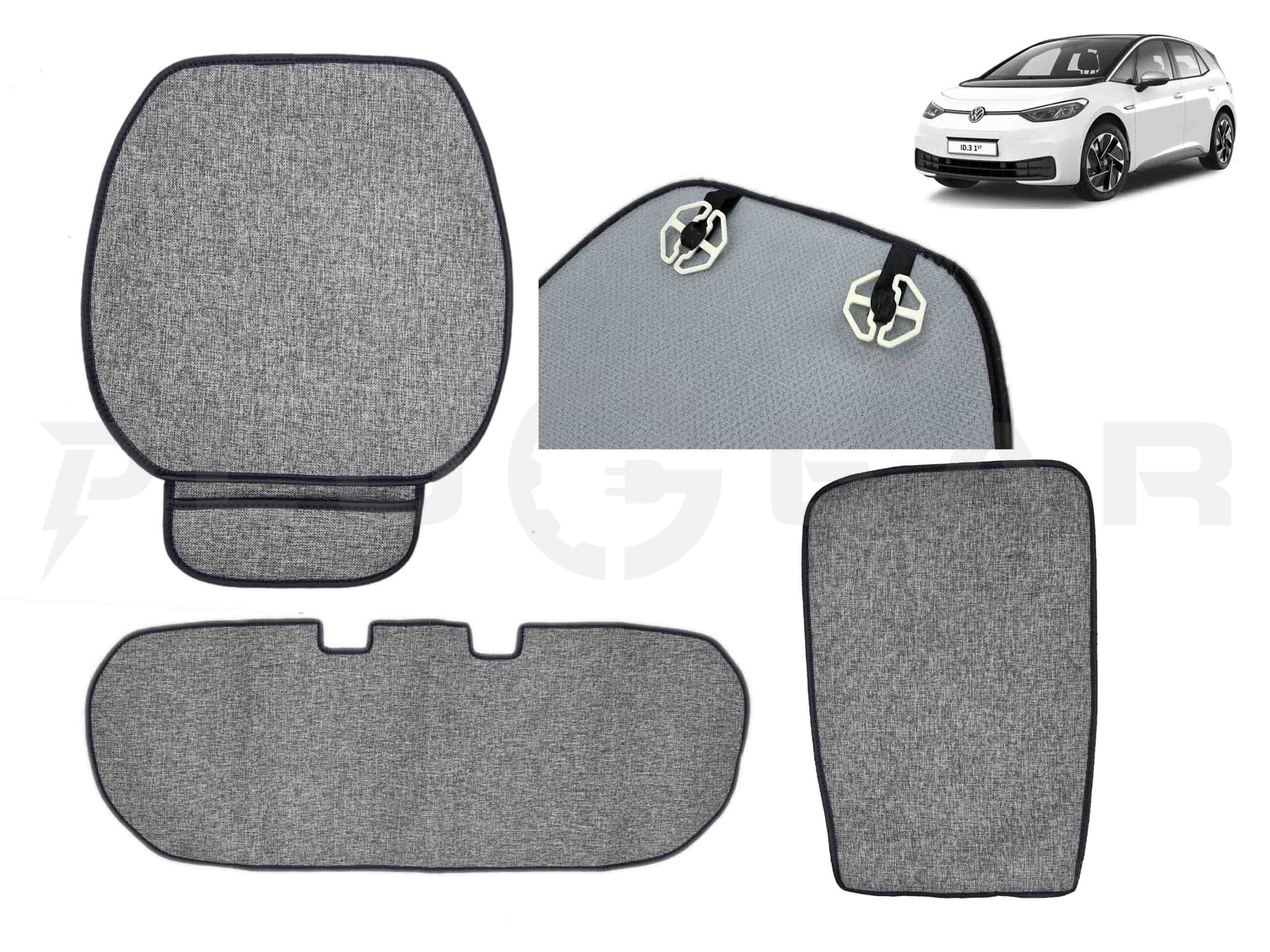 V W ID 3: Seat Cover Set, Seat Protector Set (7 pcs)