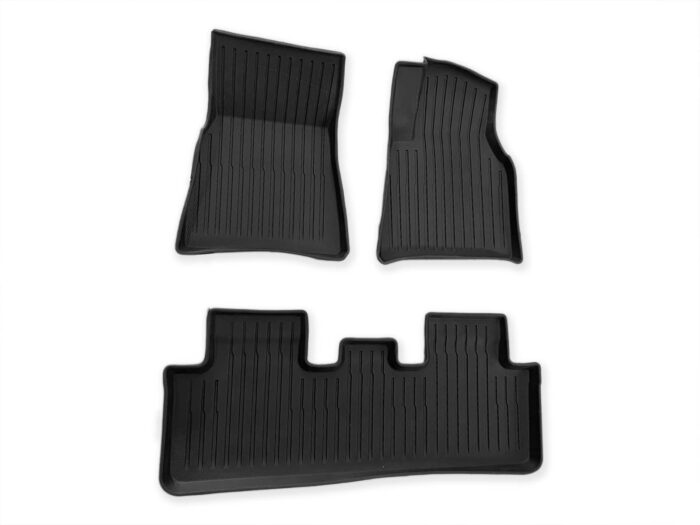 ty307-RUK_Tesla Model Y_All-weather Interior Floor Mats (Premium Recyclable Rubber), RHD(UK) Version