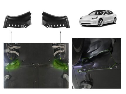 Tesla Model 3: Undercarriage Coolant Pipe Guard Plate (Aluminum Alloy)