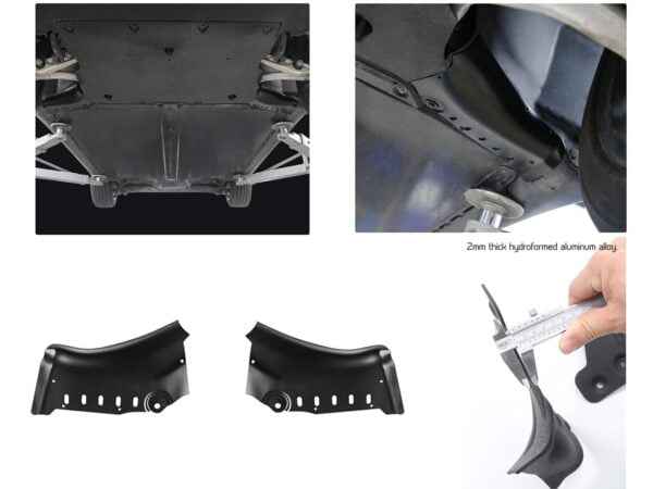 Tesla Model 3: Undercarriage Coolant Pipe Guard Plate (Aluminum Alloy)