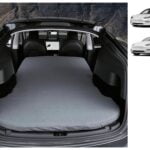 Tesla Model 3 and Model Y: Twin Size Camping Mattress Set (Memory Foam, Storage Bag & Sheet Included, Portable, Foldable, Space-saving, in Car Sleeping)
