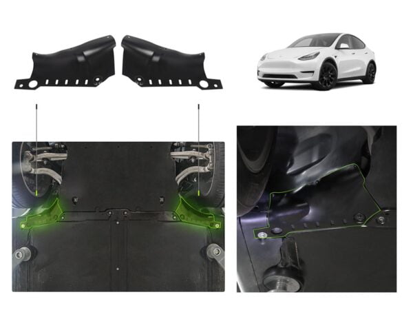 Tesla Model Y: Undercarriage Coolant Pipe Guard Plate (Aluminum Alloy)