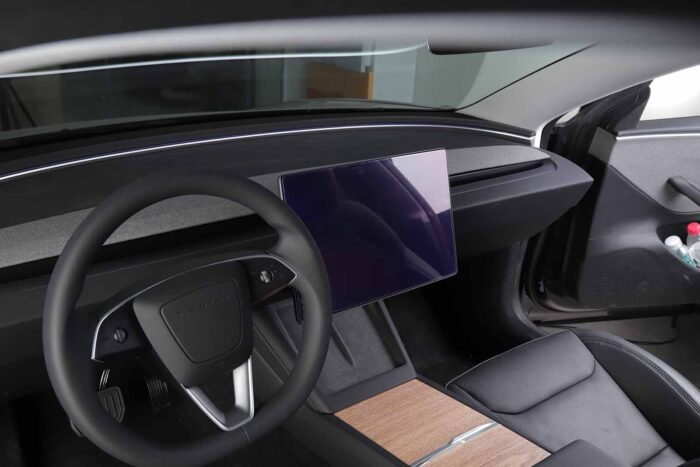 Tesla Model 3 (2024 Highland): Screen Protector Set (9H Tempered Glass, F+R 2 pcs) - Glossy Clear
