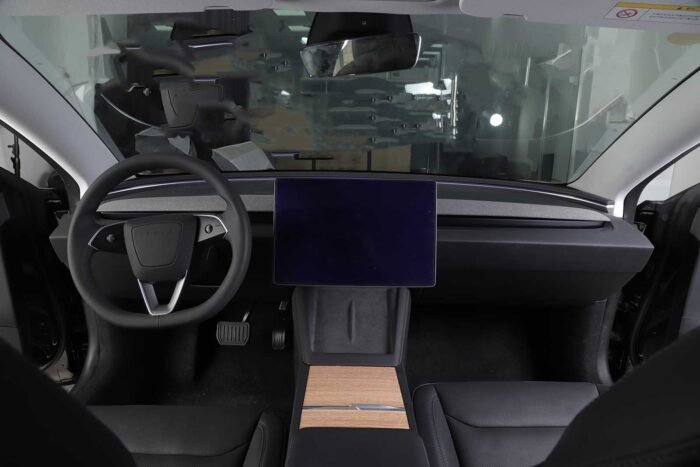 Tesla Model 3 (2024 Highland): Screen Protector Set (9H Tempered Glass, F+R 2 pcs) - Glossy Clear