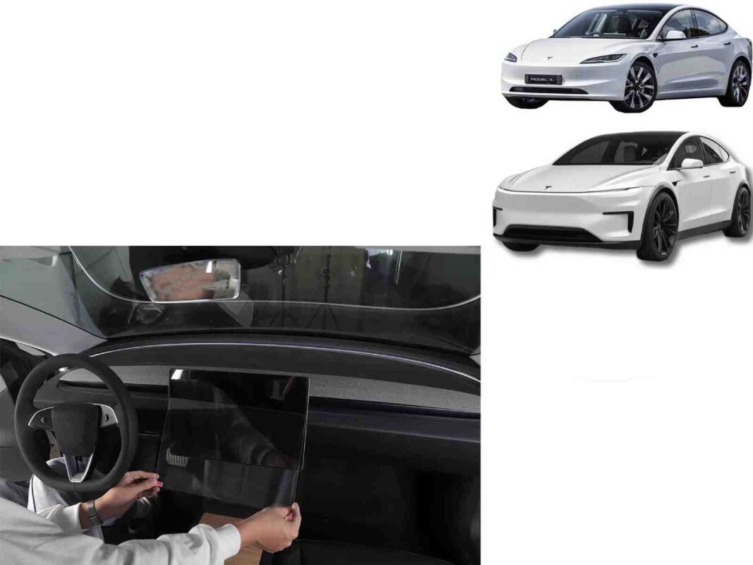 Tesla Model 3 (2024 Highland)/Tesla Model Y 2025_Juniper: Screen Protector Set - product gallery image 1