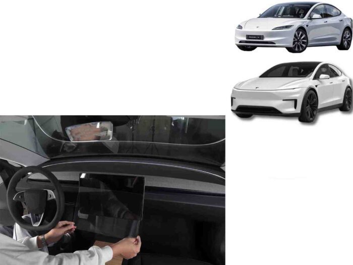 Tesla Model 3 (2024 Highland)/Tesla Model Y 2025_Juniper: Screen Protector Set (9H Tempered Glass, F+R 2 pcs) - Image 2