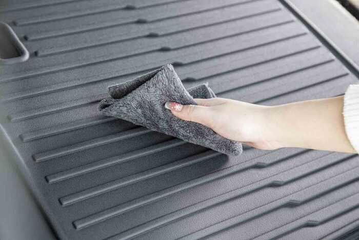 mh364_Tesla Model 3 (2024 Highland)_Trunk Seat Back Protection Mats, Guard Boot Liner (Premium Recyclable Rubber, 2 pcs)6