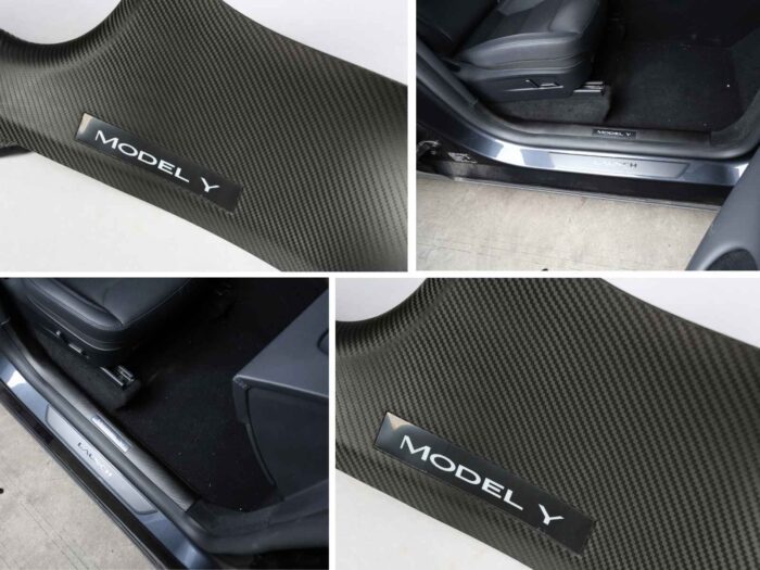 TJ385_Tesla-Model-Y-2025_Juniper-Interior-Door-Sill-Protector-ABS-Carbon-Look