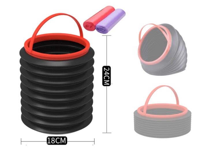 Universal: Foldable Trash Can (4 Liters, incl. bags)